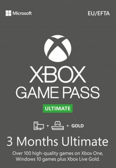 קוד ל-Xbox Game Pass Ultimate עבור 3 חודשים