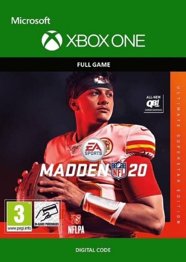 GameHub קודים דיגיטליים למשחקים קודים למשחקי אקסבוקס קוד למשחק Madden NFL 20 (Ultimate Superstar Edition) (Xbox One)